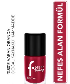 Flormar Good Vibes Yüksek Pigmentli & Parlak Bitişli Nefes Alabilen Oje