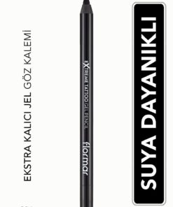 Flormar Suya Dayanıklı Jel Göz Kalemi (SİYAH)-extreme Tattoo Gel Pencil-006 Onyx-8682536028882
