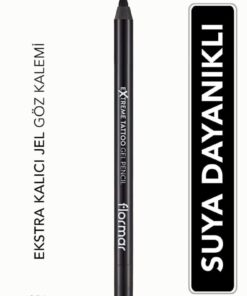 Flormar Suya Dayanıklı Jel Göz Kalemi (SİYAH)-extreme Tattoo Gel Pencil-006 Onyx-8682536028882