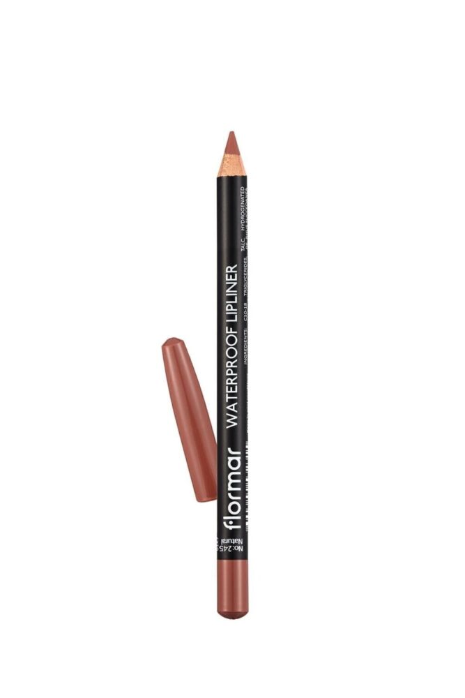 Flormar Suya Dayanıklı Dudak Kalemi (DOĞAL KOYU KAHVE) - Waterproof Lipliner - -245 Natural - 8690604567607 - Görsel 2