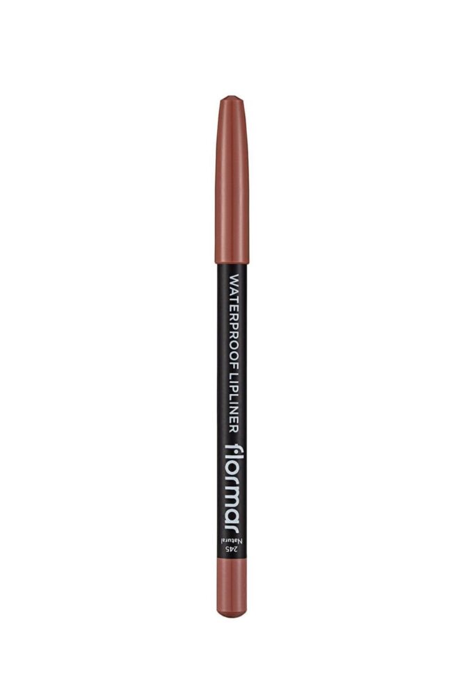 Flormar Suya Dayanıklı Dudak Kalemi (DOĞAL KOYU KAHVE) - Waterproof Lipliner - -245 Natural - 8690604567607 - Görsel 3