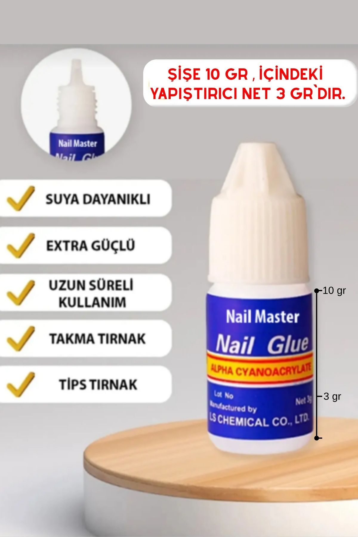Nail Master 3 Gr Takma Tırnak Tips Yapıştırıcı