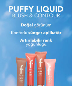 Alternative view of Flormar Puffy Nemlendirici Etkili &Parlak Bitişli Sünger Aplikatörlü Likit Allık-003 Rosy Glow-8682536093903
