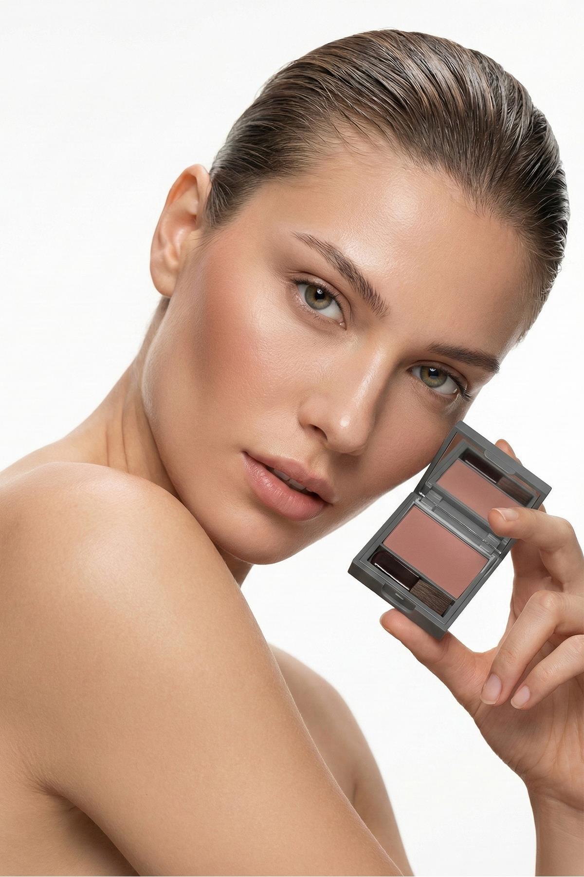 Alix Avien Yoğun Pigmentli Ultra İnce İpeksi Dokulu Pudra Allık - Lumi Color Powder Blush 154 Tempting Brown - Görsel 3
