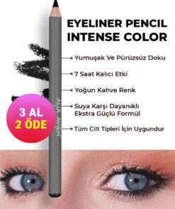 Alix Avien Suya Dayanıklı Yoğun Pigmentli Kremsi Kolay Sürüm Siyah Göz Kalemi - Eyeliner Pencil Black