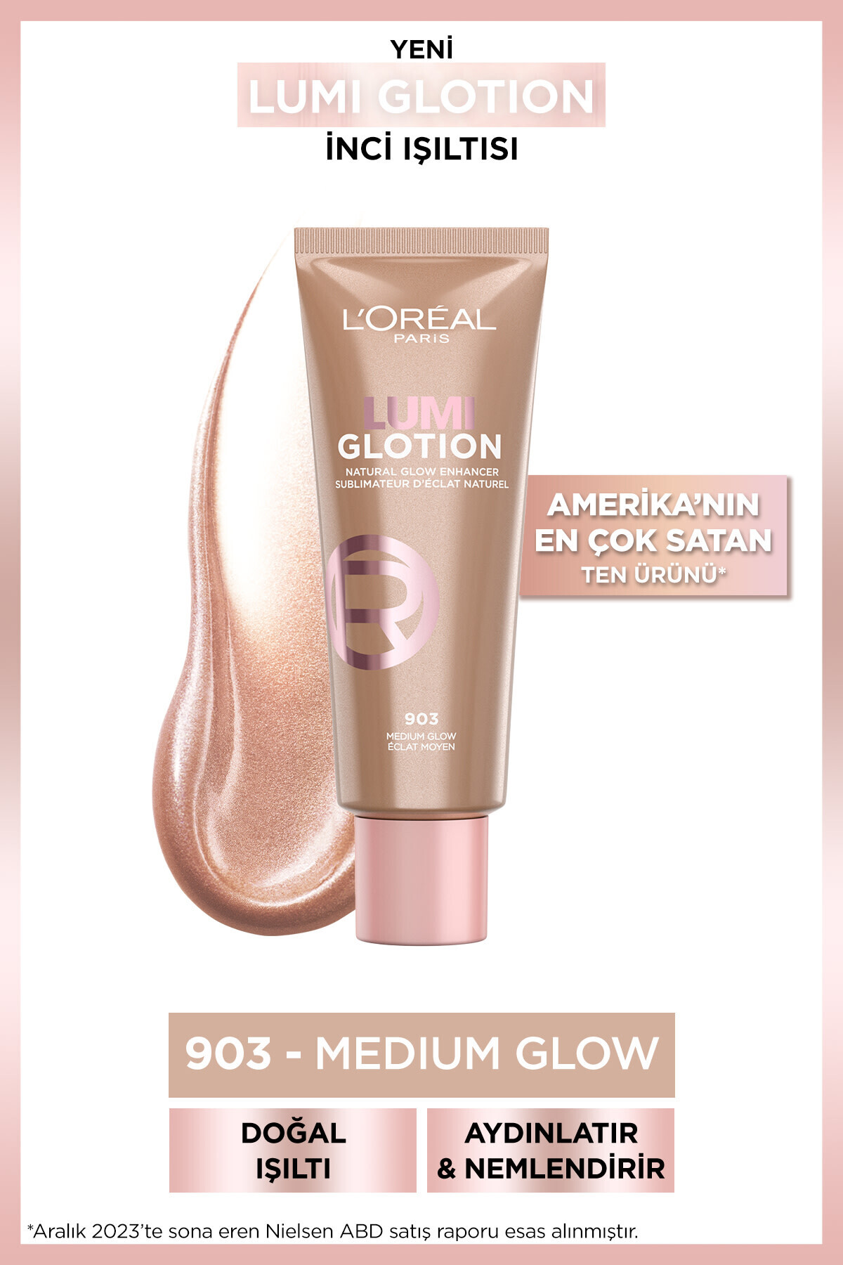L'Oreal Paris Glotion All-ın-one Doğal Işıltı 903 - Medium Glow 40 ml