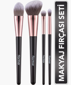 Flormar 4'lü Makyaj Fırçası Seti (Allık-Fondöten-Far-Crease) - Makeup Brush Set - 8690604597772
