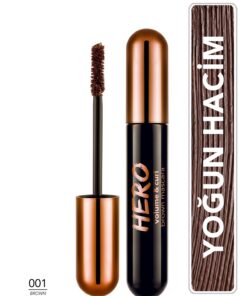 Flormar Kıvrım Ve Hacim Veren Maskara Suya Dayanıklı (Kahverengi) - Hero Volume & Curl Mascara-8682536093569