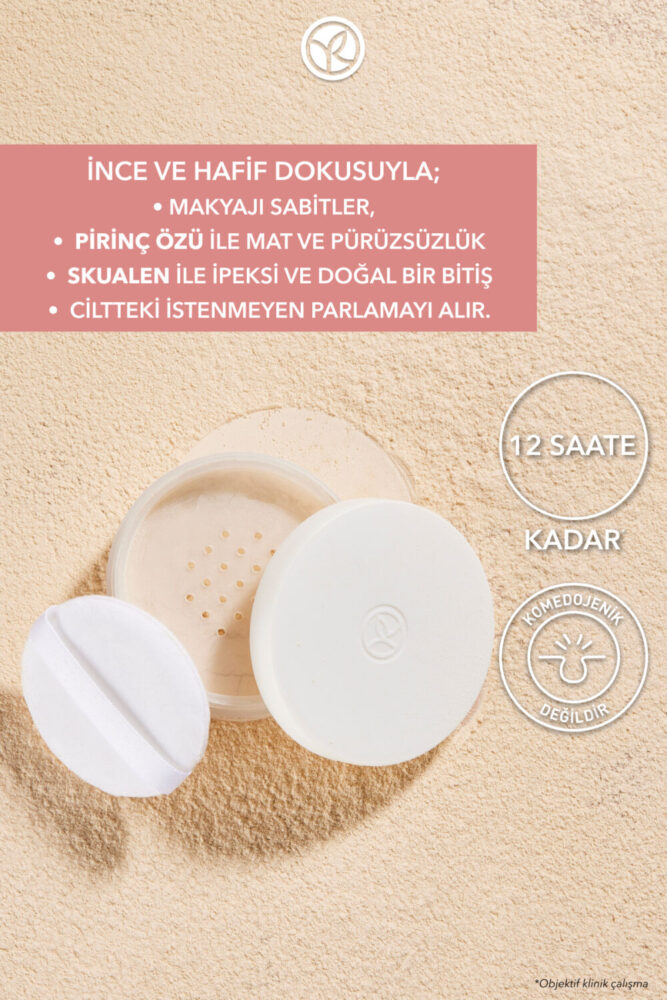Yves Rocher Matlaştırıcı & Sabitleyici Toz Pudra – Vegan – 8.5 g - Görsel 2