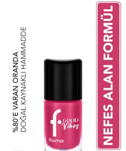 Flormar Good Vibes Yüksek Pigmentli & Parlak Bitişli Nefes Alabilen Oje