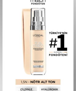 L'Oreal Paris True Match Bakım Yapan Fondöten - 1.5N Nötr Alt Ton