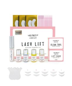 Le Petit Professional Lash Lift Kirpik Lifting Seti-Full Set (Profesyonel Salon Etkisi,10-12 işlem,Evde 10 Dakikada Lifting&Kaş Laminasyon)