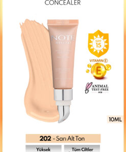 Note Cosmetics Mineral Concealer Spf 15 Yoğun Kapatıcı Metal Başlıklı Göz Altı Kapatıcısı - 202 Orta Açık