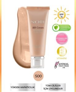 Note Cosmetics BB Cream SPF 15 Nemlendirici Etkili Yoğun Kapatıcı BB Krem - 500 Orta Açık