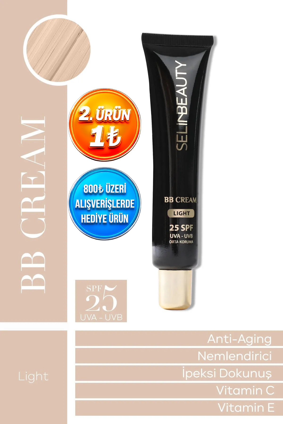 SELİNBEAUTY Bb Cream Light Spf25 40 ml