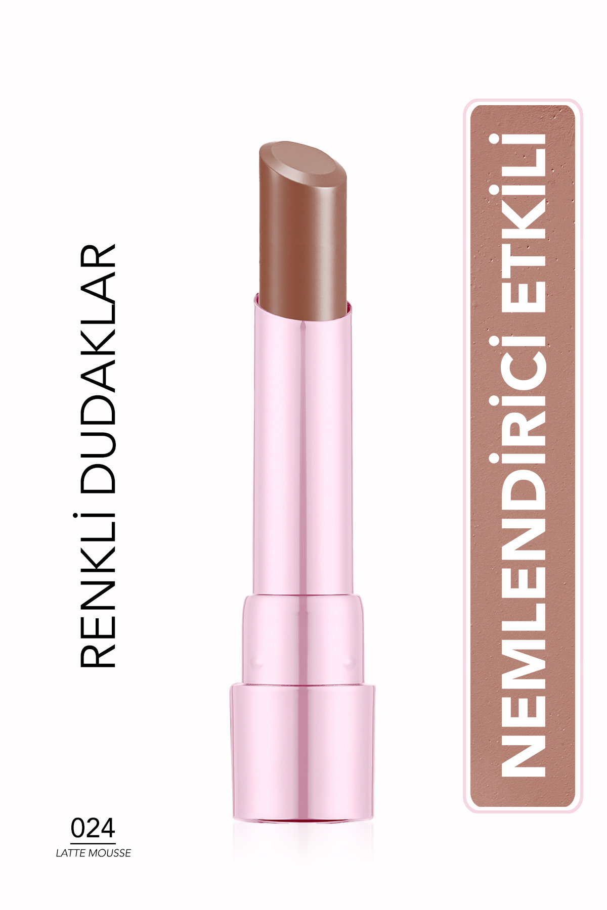 Flormar Sheer Up Sweet Escape Yarı Transparan & Parlak Bitişli Nemlendirici Ruj - 024 Latte Mousse - 8682536121316