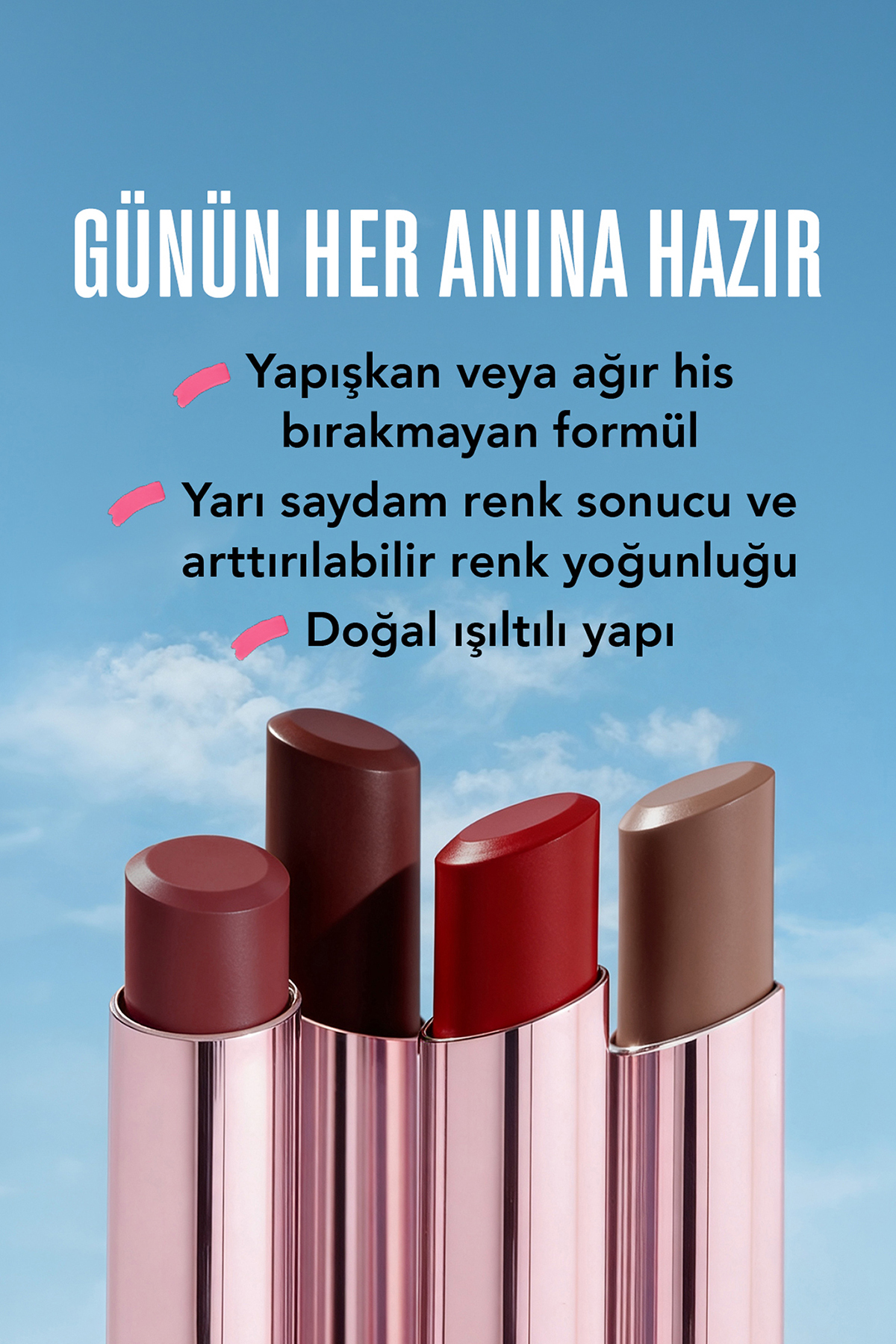 Flormar Sheer Up Sweet Escape Yarı Transparan & Parlak Bitişli Nemlendirici Ruj - 024 Latte Mousse - 8682536121316 - Görsel 3