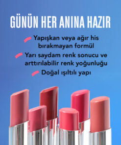 Flormar Nemlendirici Parlak Ruj- Sheer Up Lipstick - 022 Daring Whisper - 8682536097949 - Görsel 3