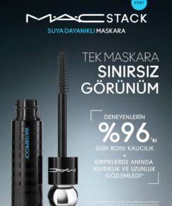 Mac M·a·cstack Waterproof Suya Dayanıklı Maskara - Black Stack - 12ml