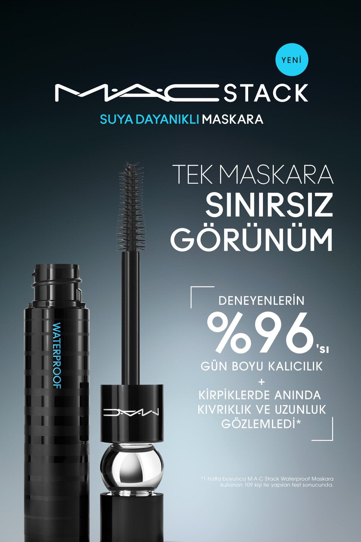 Mac M·a·cstack Waterproof Suya Dayanıklı Maskara - Black Stack - 12ml