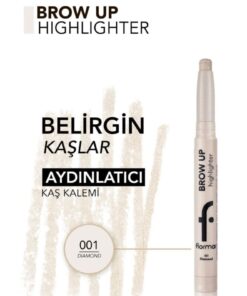Flormar Asansörlü Aydınlatıcı Kaş Kalemi Gümüş -brow Up Highlighter Pencil-001 Diamond-8682536072434 - Görsel 3