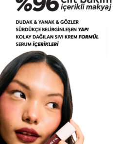 Alternative view of Cream Co. Allık Ruj Göz Farı Glow Tint Bold Burgundy Nemlendirici Makyaj | Bordo Hyaluronik Asit Peptit