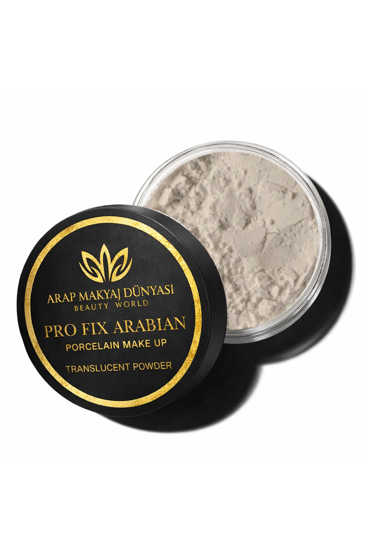 Arap Makyaj Dünyası PRO FIX ARABIAN Porcelain Make Up Transparan Pudra-Bej