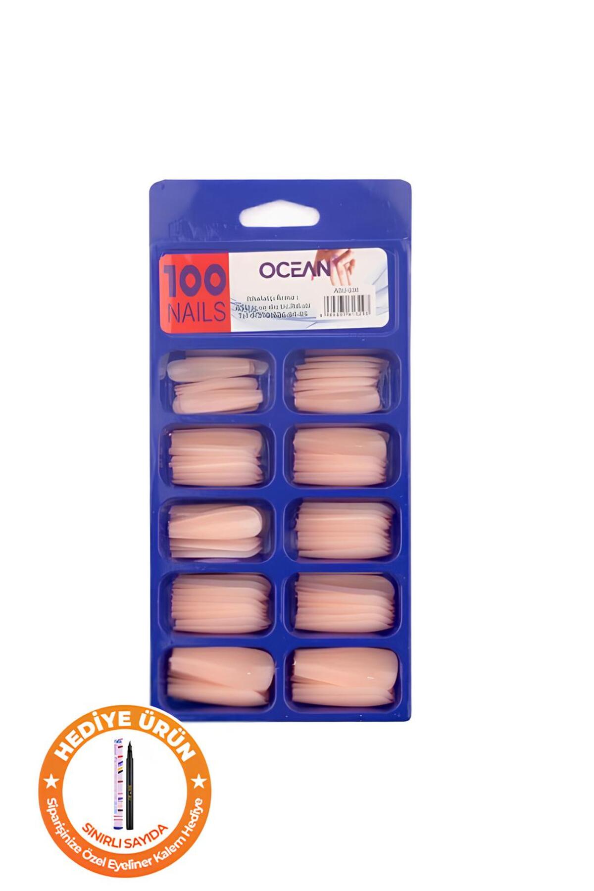 Ocean 100'lü Kutulu Balerin Protez Takma Tırnak - 236