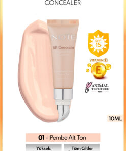 Note Cosmetics Bb Concealer Spf 15 Yoğun Kapatıcı Metal Başlıklı Göz Altı Kapatıcısı - 01 Açık