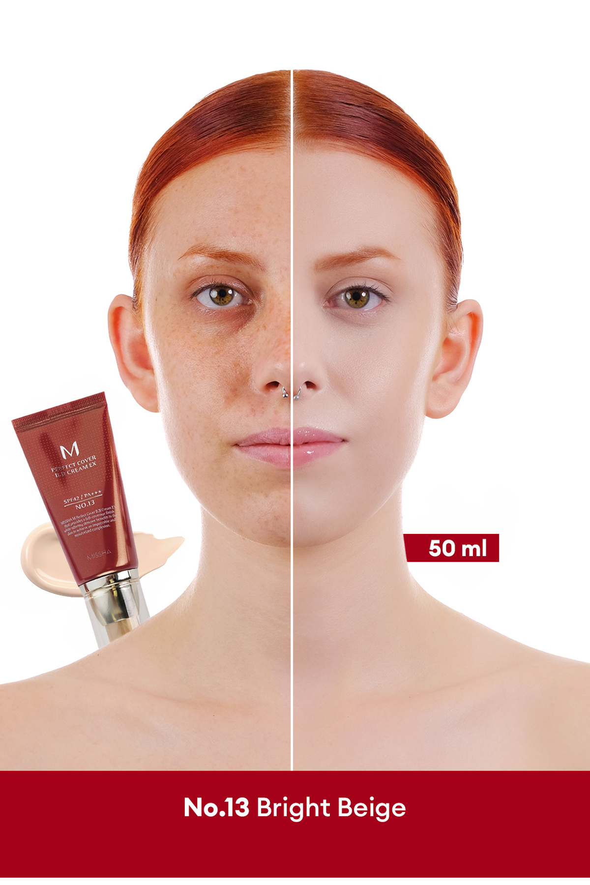 Missha Mükemmel Kapatıcılık Sunan Çok Fonksiyonlu M Perfect Cover BB Cream Ex SPF42/PA+++ No.13 (50ml)