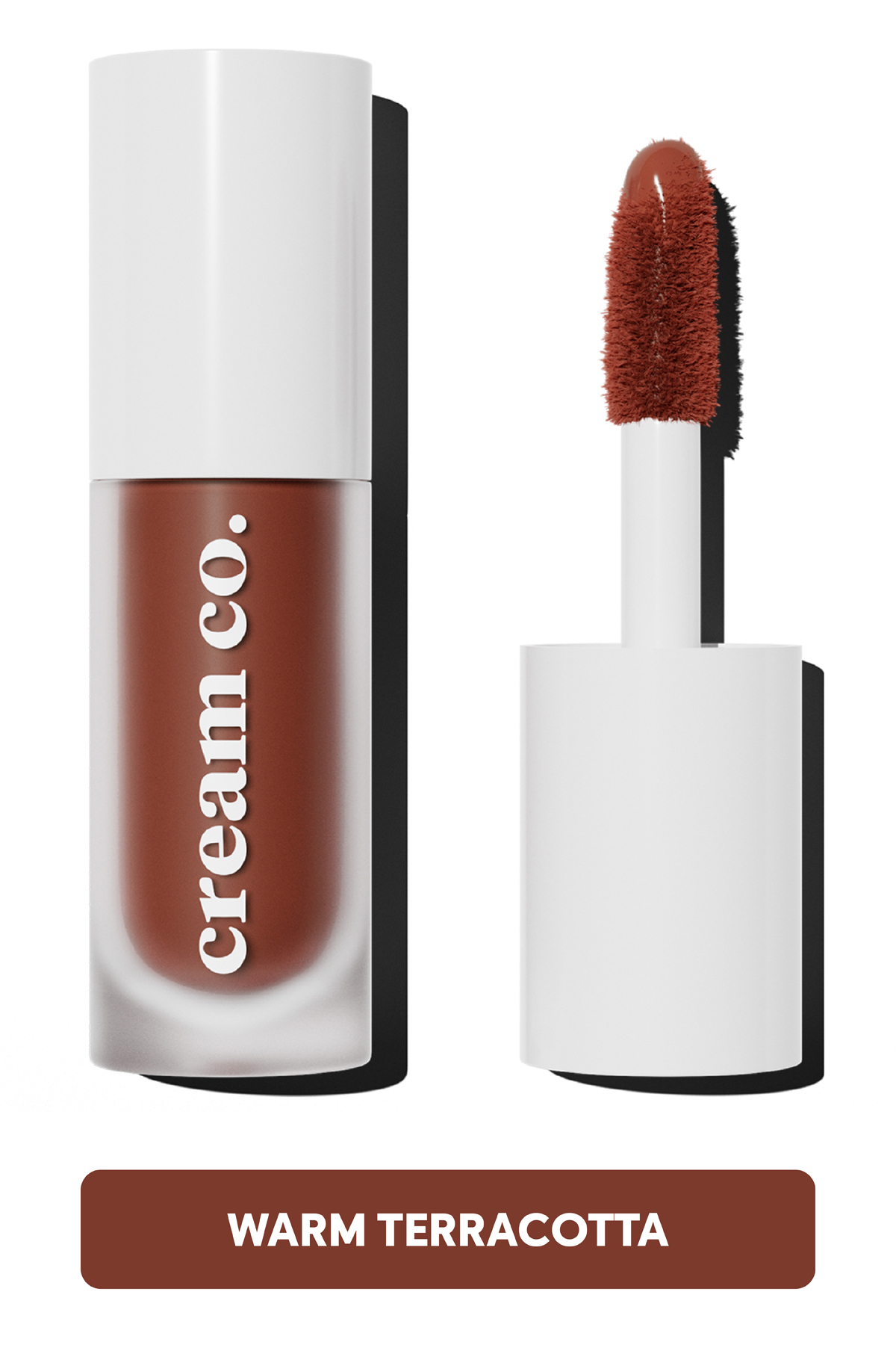 Cream Co. Allık Ruj Göz Farı Glow Tint Warm Terracotta Nemlendirici Makyaj | Kahverengi Hyaluronik Asit Peptit