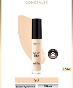 Note Cosmetics New Era Skin Protecting Concealer Nemli Bitişli Göz Altı Kapatıcısı - 20 Light Beige