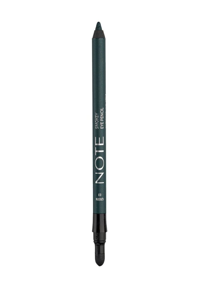 Note Cosmetics Smokey Eye Pencil Waterproof Aplikatörlü Suya Dayanıklı Göz Kalemi - 03 Green - Yeşil - Görsel 3