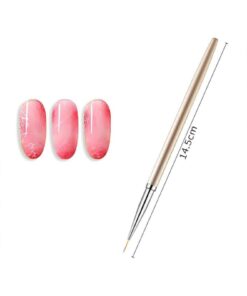 MOZIUR 3'lü Nail Art Tırnak Desen Fırça Seti - Görsel 3