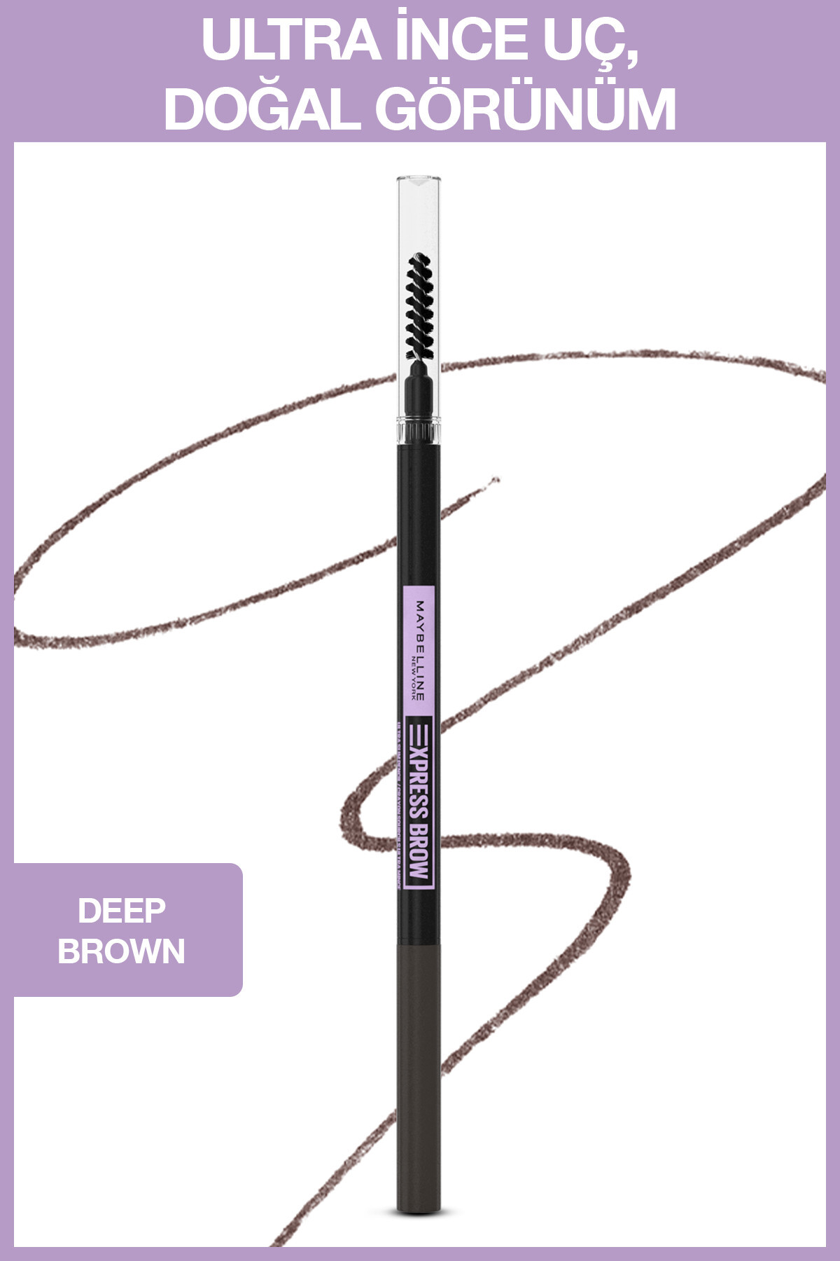 Maybelline New York Express Brow Ultra Slim Kaş Kalemi - 05 Deep Brown