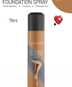 Alix Avien Bacak Fondöteni Medium Vücut Makyajı Bronzlaştırıcı Etki Sprey Çorap - Leg & Body Foundation 75ml