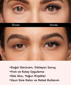 Genel Markalar Doğal İpek Takma Kirpik 7 çift Yoğun Hacimli Görünüm PASTELYA --- 7 li 91 --- - Görsel 3