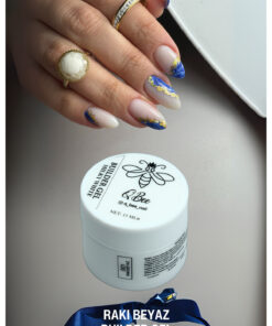 QBEE PROFESSIONAL 15ml Protez Tırnak Jeli Builder Gel Rakı Beyaz TPO&HEMA FREE