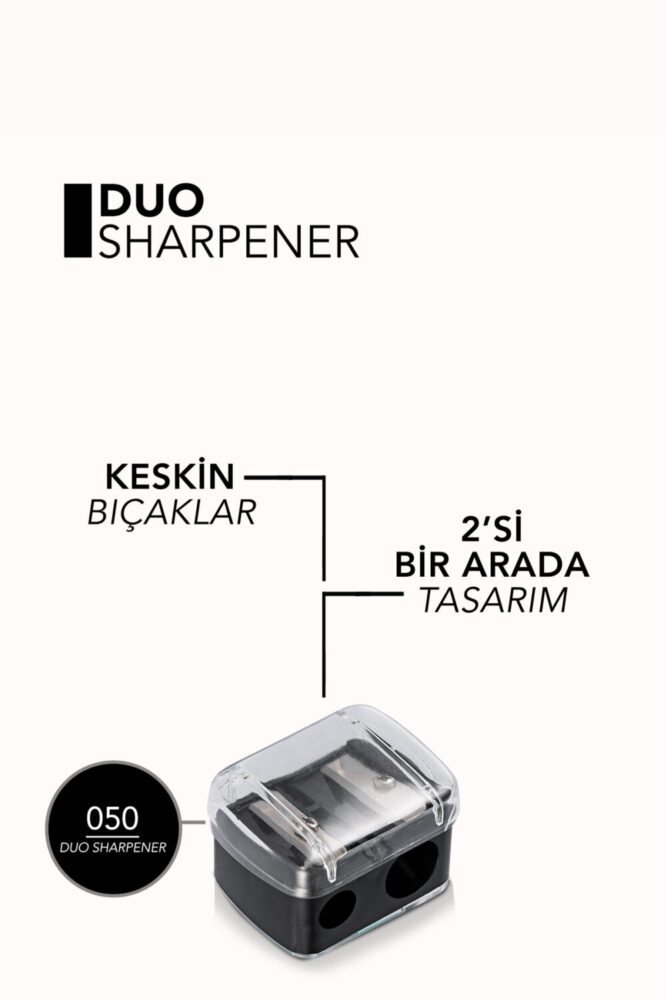 Flormar Ikili Kalemtıraş - Duo Sharpener - 050 - 8690604598601 - Görsel 3