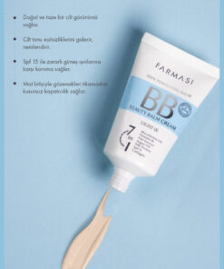 Alternative view of Farmasi BB Krem | 01 Light Açık Ton SPF 15 Nemlendirici Mat Bitişli Cilt Tonu Eşitleyici 50 ml