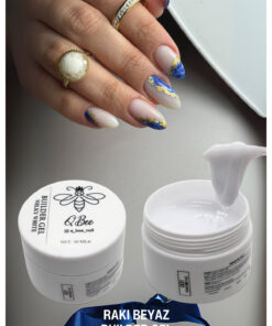 QBEE PROFESSIONAL 30ml Protez Tırnak Jeli Builder Gel Rakı Beyaz TPO&HEMA FREE
