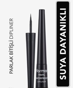 Flormar Suya Dayanıklı Parlak Dipliner (SİYAH) - Waterproof Dipliner - 001 Black - 8690604536498