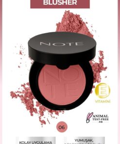 Note Cosmetics Luminous Silk Compact Blusher Toz Allık - 06 Sandy Pink