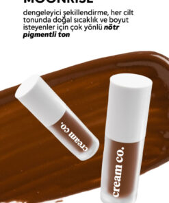 Cream Co. Likit Bronzer Glow Sculpt Moonrise | Kontür Nötr Kahve | Yüz Şekillendirici Nemlendirici Makyaj - Görsel 3