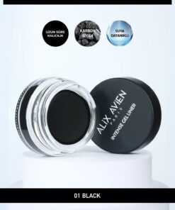 Alix Avien Yüksek Pigmentli Suya Dayanıklı Uzun Süre Kalıcı Mat Jel Eyeliner - Intense Gel Liner 01 Black