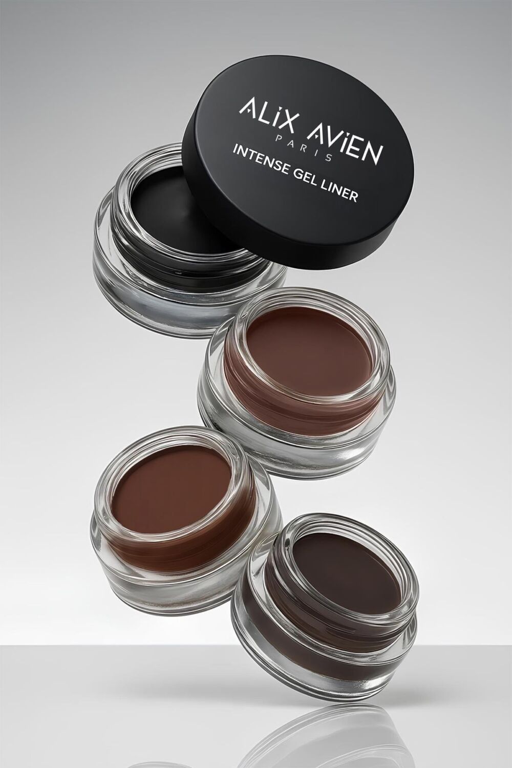 Alix Avien Yüksek Pigmentli Suya Dayanıklı Uzun Süre Kalıcı Mat Jel Eyeliner - Intense Gel Liner 01 Black - Görsel 3