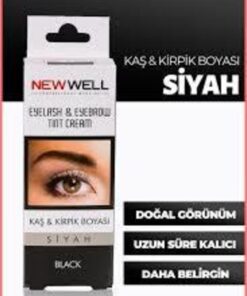 New Well Kaş & Kiprik Boyası Siyah
