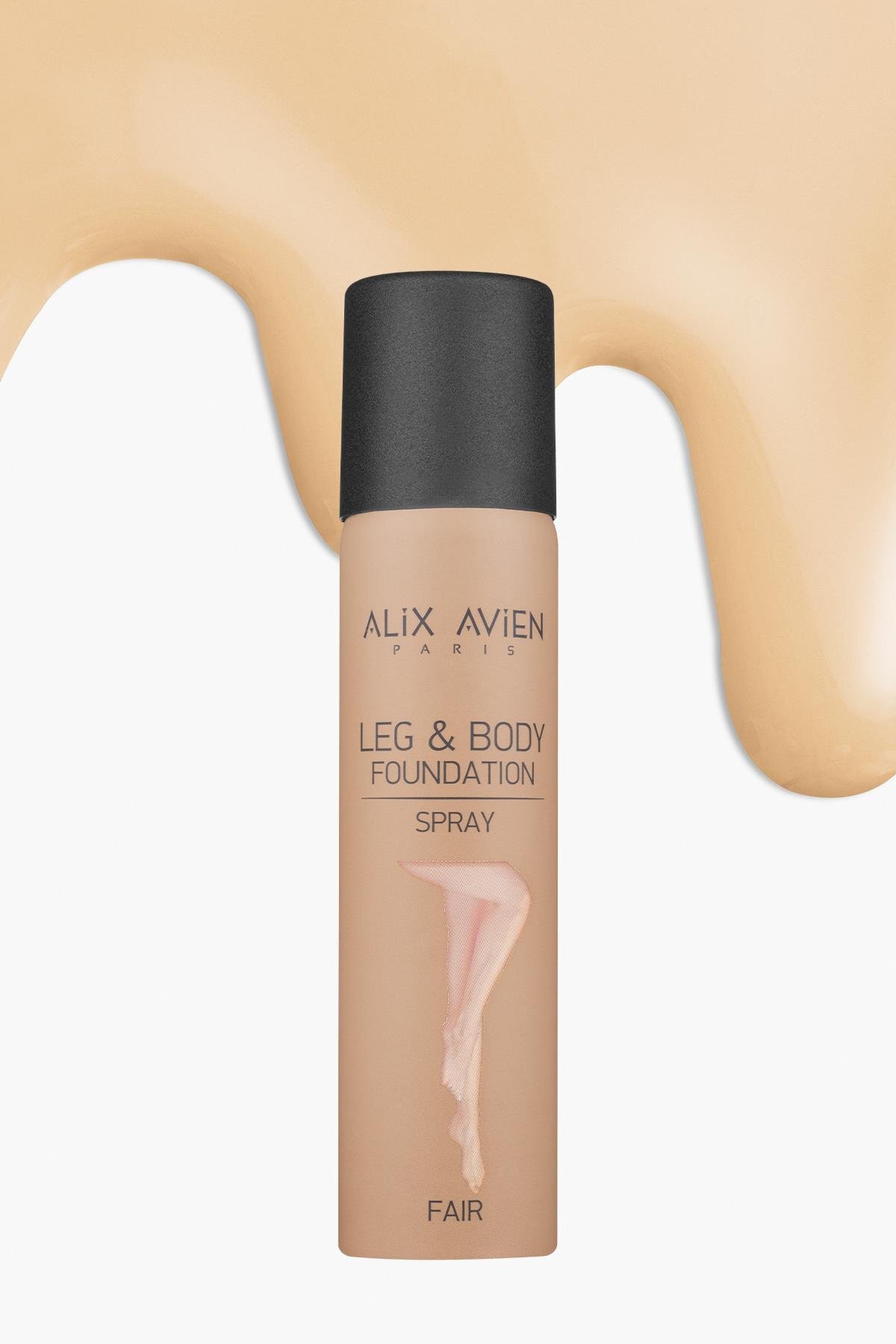 Alix Avien Bacak Fondöteni Fair Vücut Makyajı Bronzlaştırıcı Etki Sprey Çorap - Leg & Body Foundation 75 ml - Görsel 3
