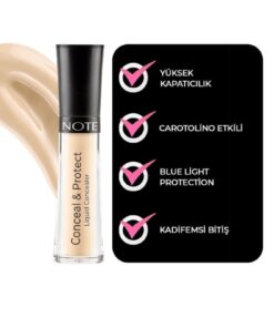 Alternative view of Note Cosmetics Conceal & Protect Concealer Likit Göz Altı Kapatıcısı - 02 Sand