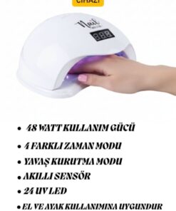 Nail Master Protez Tırnak Uv Jel Seti Cihazlı - Görsel 3